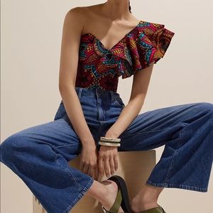 SIKA Ruffled One-Shoulder Blouse
